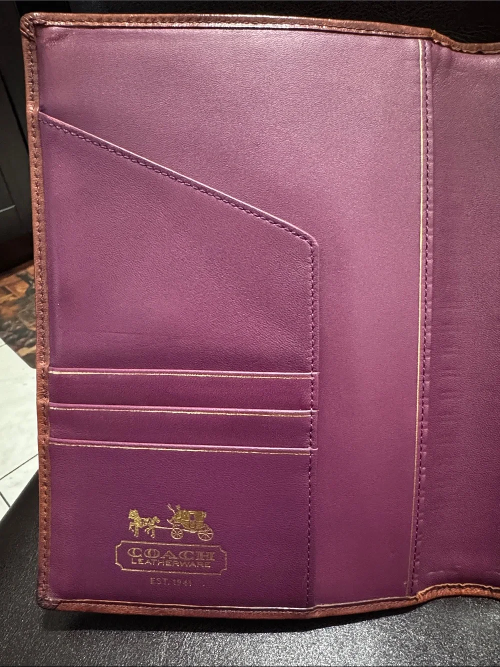 Coach Legacy leather turnlock